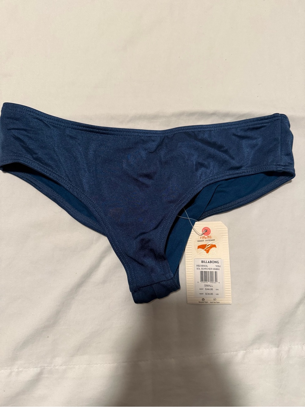 Billabong Navy Blue Low-Rise Bikini Bottom